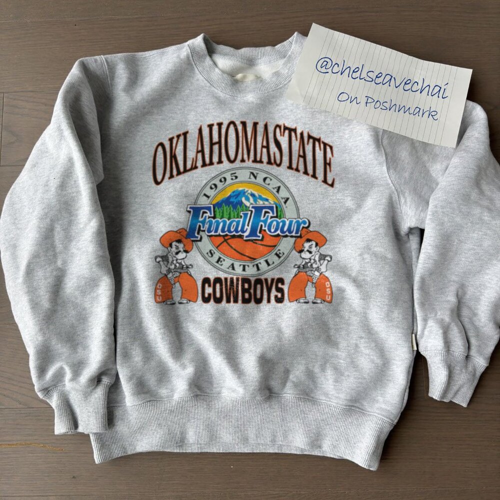 Vintage 1995 NCAA Final Four Oklahoma State Cowboys Football Sweatshirt